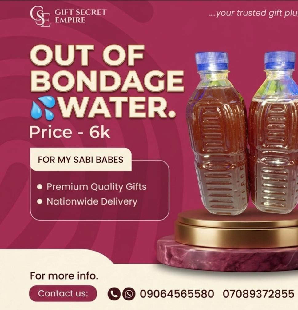 Out Of Bondage Water